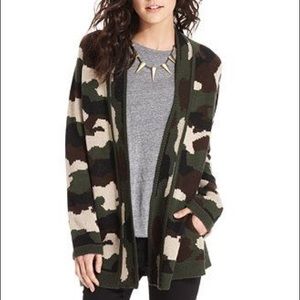 Material Girl Camo Cardigan